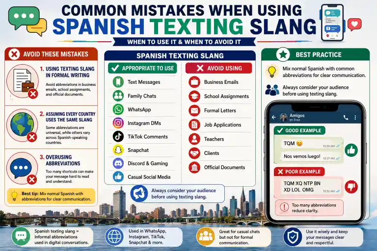 Common Mistakes When Using Spanish Texting Slang