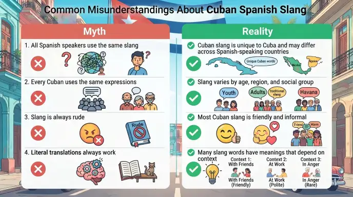 Common Misunderstandings About Cuban Spanish Slang