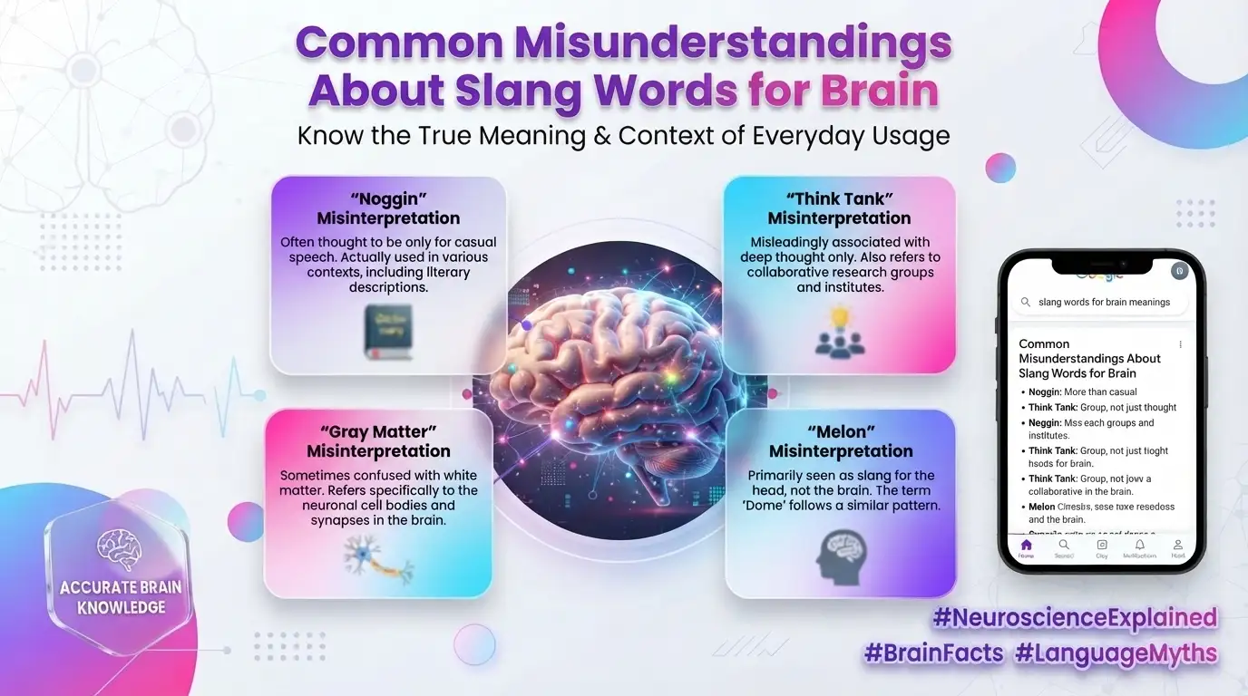 Common Misunderstandings About Slang Words for Brain