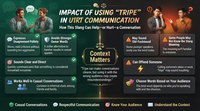 Impact of Using Tripe Slang in Communication