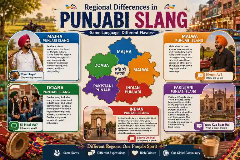 Regional Differences in Punjabi Slang