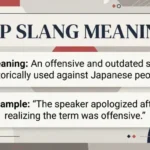 Jap Slang Meaning