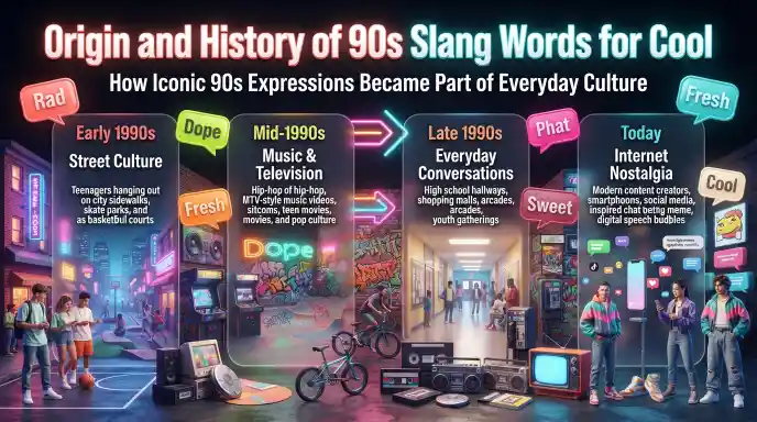 Origin and History of 90s Slang Words for Cool