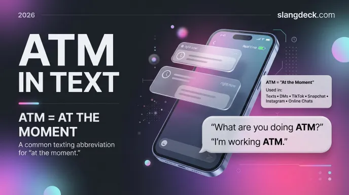 ATM mean in text