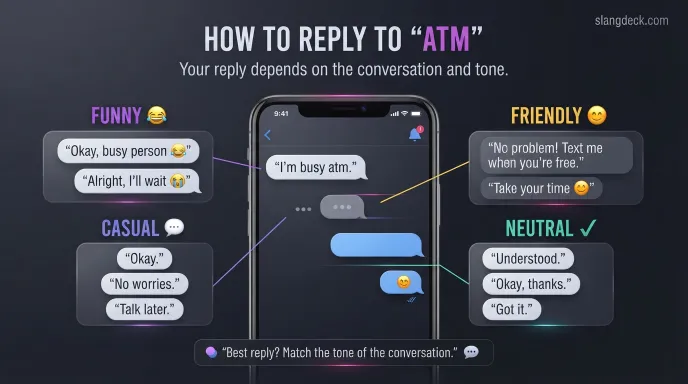 How to Reply When Someone Says ATM