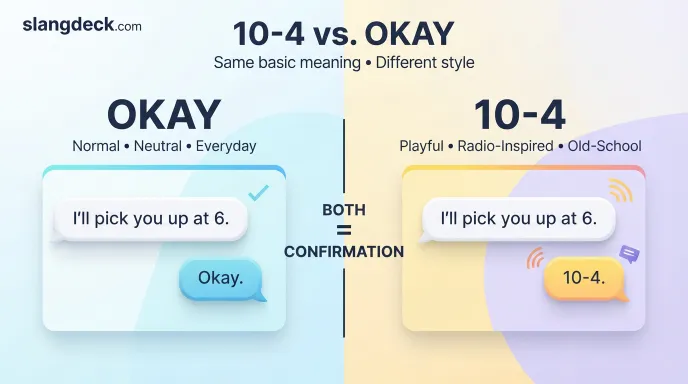 10-4 vs. Okay