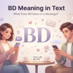 BD mean in text