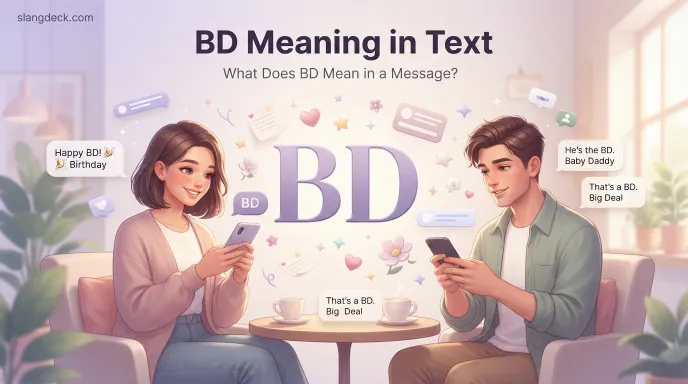 BD mean in text