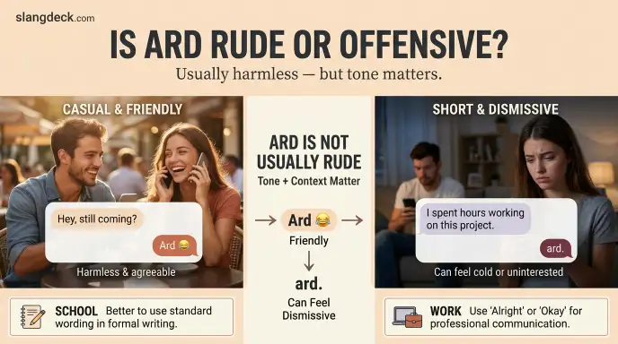 Is ARD Rude or Offensive?
