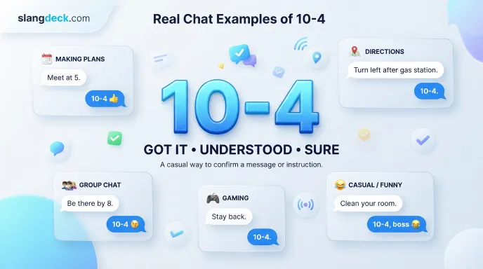 Real Chat Examples of 10-4