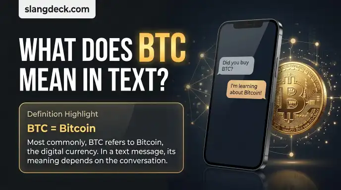 What does btc mean in text