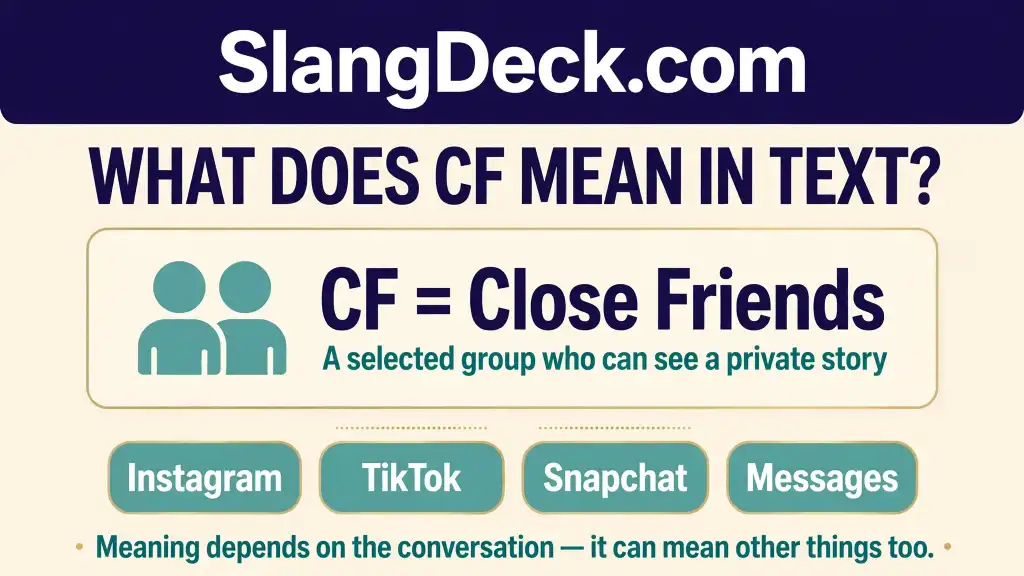 What Does CF Mean in Text